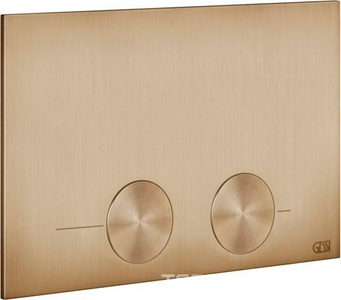 Панель смыва с двумя клавишами, для застенного модуля д/унит.,Tece (TeceProfil, TeceBox). (металл, цв.Warm Bronze Br. PVD), Gessi ZZ Gessi Универсал 54617 726