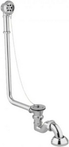 Слив-перелив для ванны, цепочка с пробкой, гидрозатвор в компл., (металл цв.хром), ПРОДАЕТСЯ ТОЛЬКО С ВАННОЙ Астра-Форм ZZ Астра-Форм Универсал Vicario-1200/L хром