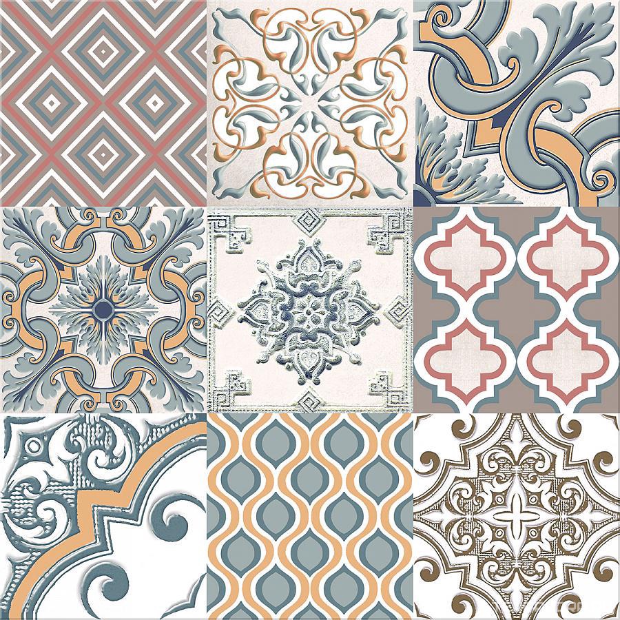 Керамическая плитка Azori Eclipse Плитка ornament42x42 Комбинированный, фото 4
