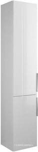 Шкаф высокий 320х350х1760 см, две двери, петли слева L, 4 стекл полки,1 несъемная полка, цвет белый глянц F2009  ZZ Burgbad Eqio HSFB 035L F2009