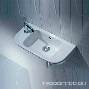 Раковина-мини 500х250мм, 1 отв. д/смес слева, с переливом, (без креплен.), Laufen  ZZ Laufen Pro B 8.1695.7.000.105.1