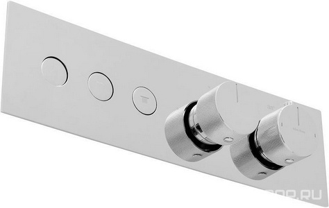 Смеситель для душа/ванны, встраиваемый в стену, с переключателем на 3 выхода, (цв.хром),  ZZ Allen Brau Liberty 5.33003-00