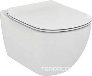 Унитаз подвесной 360х535мм, безободковый Aquablade арт.T007901, сиденье с микролифтом арт.T352701 в компл., крепёж в компл., Tesi ZZ