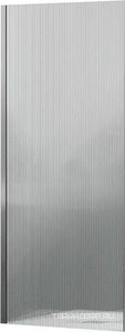 Душ.перегородка 1000хh1950мм, правая/левая, (стекло Ribbed Ребристое, 8мм, Easy Clean, поперечн.укорачив.кронштейн 1200мм, фурнит.цв.хром),  ZZ RGW Walk In 06100810-151