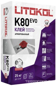 Клеевая смесь  K80  EVO 25 кг. Litokol LitoFlex LK80