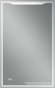 Зеркало-шкаф 500x800x165мм, с подсветкой и функцией антизапотевания, петли справа,  ZZ Art & Max Merano AM-Mer-500-800-1D-R-DS-F