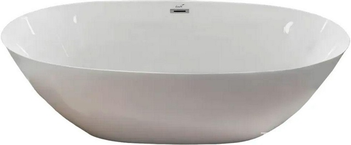 Ванна 1700x800xh600мм, отдельностоящая, слив перелив в компл., (акрил цв.белый), GRETA170 ZZ Cerutti Spa Resia CT10516