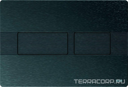 Панель смыва с двумя клавишами, для застенного модуля д/унитаза, (металл, цв.графит, с текстурой линии),  ZZ Tece TECEsolid 9240438