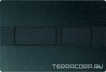 Панель смыва с двумя клавишами, для застенного модуля д/унитаза, (металл, цв.графит, с текстурой линии), TECEsolid ZZ