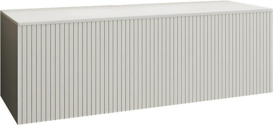 Комплект мебели, база с раковиной Kerasan 548001*1, 122х52см, с 1-м выдвиж. ящиком с механизмом push to open, цвет: белый матовый RAL9003, TW ZZ