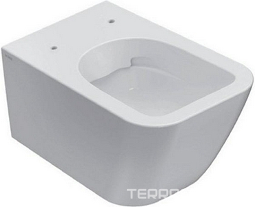 Унитаз подвесной 550х360мм, безободковый, без сидения, крепёж в компл.,  ZZ Globo Genesis GNS02BI