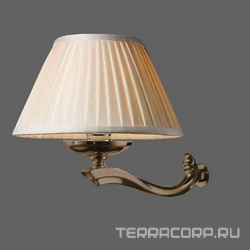 Светильник ORIONE (монтаж на раму зеркала) с кремовым абажуром, цвет бронза, Eban ZZ