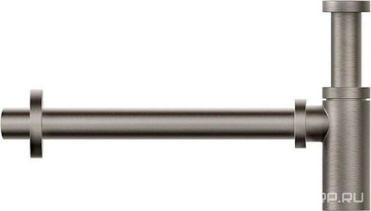 Сифон для раковины округлый, 1 1/4, (цв. Finox Brushed Nickel), Gessi ZZ Gessi Универсал 01377 149