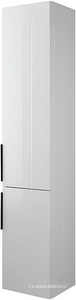 Шкаф высокий 320х350х1760 см, две двери, петли справа R, 4 стекл полки,1 несъемная полка, цвет белый глянц F2009  ZZ Burgbad Eqio HSFB 035R F2009