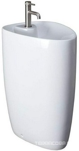 Раковина напольная 580х435хh860мм, с 1 отв.д/смесителя, без перелива, без донного клапана, (керамика цв.белый),  ZZ Allen Brau Infinity 4.21015.20