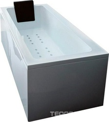 Ванна 170х70хh64см, на металл. каркасе, без слива-перелива, (акрил Crystal Tech ® цв.белый), Quadra ZZ