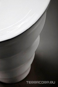 Раковина 420х420хh830мм, напольная, круглая, без отв.д/смес., без перелива, крепеж в компл., (керамика цв.белый),  ZZ Cerutti Spa Alessia CT7834