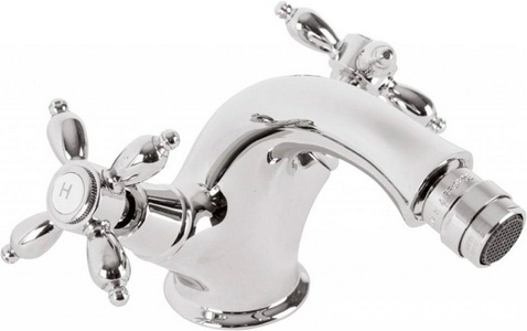 Смеситель для биде, с д/к, (цв.хром),  ZZ Cezares Nostalgia NOSTALGIA-BS1-01