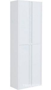 Шкаф-пенал подвесной 600х322хh1800мм, 4 дверцы, 4 стекл. полки, крепеж в компл., (цв.синий матовый),  ZZ Allen Brau Fantasy 1.11008.BGM