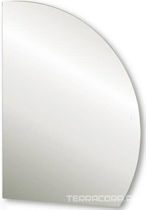 Зеркало 686хh1097 мм, форма "четверь круга", правое, фоновая LED подстветка, сенсорный выключатель Silver Mirrors Mario LED-00002541