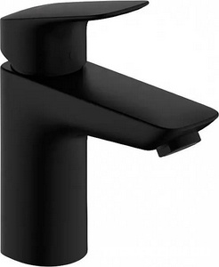 Смеситель для раковины, 100, с д/к, (цв.матовый черный), Lоgis ZZ Hansgrohe Logis 71100670