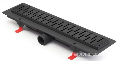 Душевой лоток Medium 450 мм D40, черный матовый ZZ