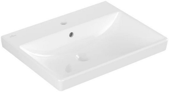 Раковина для тумбы 600х470 мм ,1 отв. д/смес., c переливом,(цв. белый)  ZZ Villeroy & Boch Avento 41586001