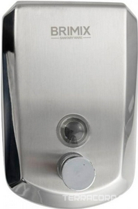 Дозатор жидкого мыла настенный, металлический, с глазком, из нержавеющей стали, 500 мл ZZ Brimix Brimix 643