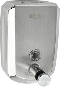 Дозатор жидкого мыла настенный, металлический, с глазком, из нержавеющей стали, 500 мл ZZ Brimix Brimix 643