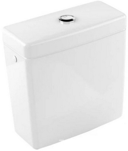 Бачок для унитаза, смыв 3/6л., подвод воды снизу, кнопка цв.хром, (цв.01 white),  ZZ Villeroy & Boch Architectura 5787R101