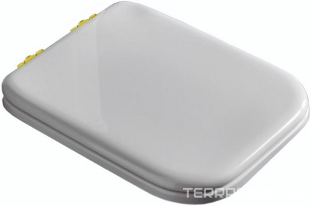 ЗАПЧАСТЬ KERASAN   - комплект шарниров (микролифт) для сидения 418701/418740, цвет золото ZZ Kerasan Waldorf R108A16- шарниры для 4187 oro