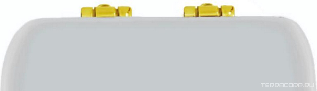 ЗАПЧАСТЬ KERASAN   - комплект шарниров (микролифт) для сидения 418701/418740, цвет золото ZZ Kerasan Waldorf R108A16- шарниры для 4187 oro