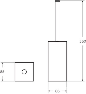 Ёрш напольный, (цв.хром),  ZZ Art & Max Platino AM-E-D002AL