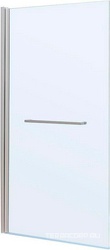 Шторка на ванну, распашная, правая/левая, 800хh1500мм, стекло прозрач.6мм Easyclean, фурнит. цв.серебро браш.), Priority ZZ