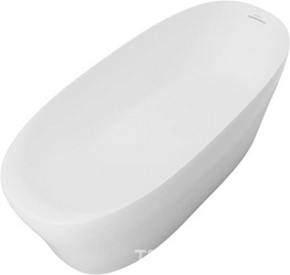 Ванна 1700x800хh600мм, отдельностоящая, интегрированный слив-перелив, д/к в цвет ванны в компл., (искусств.камень цв.белый), Krion Neo ZZ