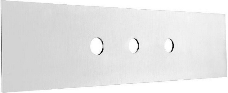 Пластина на 3 отверстий для монтажного бокса,   ZZ Gessi Eleganza 1663 031