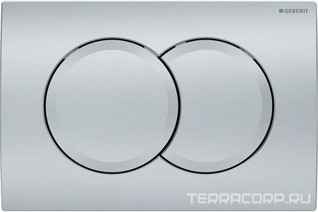 Клавиша двойного смыва монтажного элемента для инсталляции Geberit  (хром.мат),  01 ZZ Geberit Delta 115.107.46.1