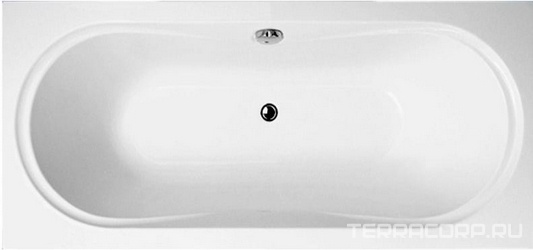 Ванна прямоугольная 185x90xh45см, без панели и каркаса, (акрил цв.белый), Briana ZZ