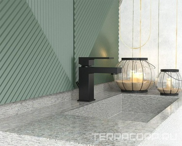 Смеситель для раковины, c д/к, (цв.черный матовый),  ZZ Paini Dax-R 84PZ211R