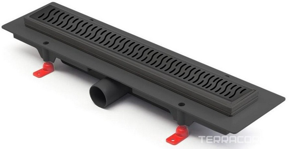 Душевой лоток  450 мм D40, черный матовый Paini Harmony CH450HC