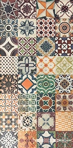 Керамическая плитка Mainzu Catania Decor Messina ZZ 15х30 Комбинированный 