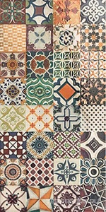 Керамическая плитка Mainzu Catania Decor Messina ZZ 15х30 Комбинированный 