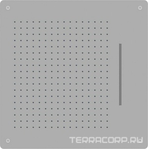 Душ верхний 600х600x72мм, потолочный, два режима дождь и водопад, (нерж.сталь), Shower Panels ZZ RGW Универсал 21140274-01