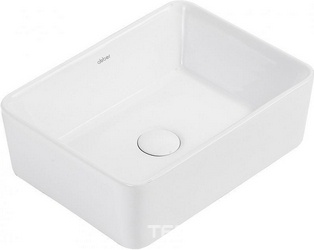 Раковина накладная на столешницу, прямоугольная, 405х300хh130мм, без отв.д/смесит., без перелива, (цв. белый), Rechteck ZZ