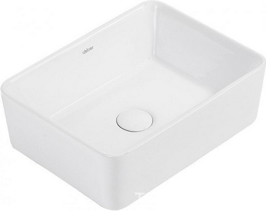 Раковина накладная на столешницу, прямоугольная, 405х300хh130мм, без отв.д/смесит., без перелива, (цв. белый),  ZZ Abber Rechteck AC2213