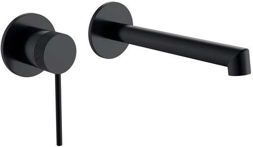 Смеситель для раковины, встраиваемый в стену, внутрен. часть в компл., (цв.черный матовый),  ZZ Vincea Rim VBFW-2RM1MB