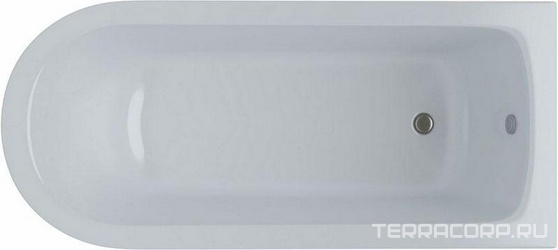 Ванна отдельностоящая 1700x749xh600мм, без ножек, слива-перелива, литой мрамор цв.белый глянец., Ретро ZZ