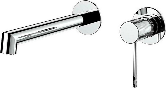 Смеситель для раковины, встраиваемый в стену, внутрен. часть в компл., (цв.хром),  ZZ Vincea Desire VBFW-1D1CH