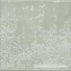 Декор Адриатика 4 зелёный глянцевый 20x20