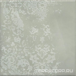 Декор Адриатика 2 зелёный глянцевый 20x20